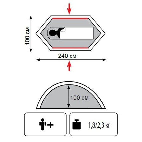 Палатка Tramp Lightbicycle v2 TRT-033, изображение 3