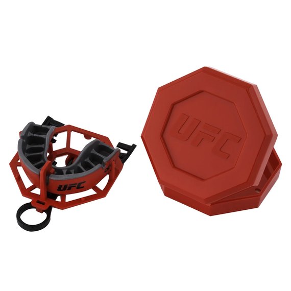Капа для бокса OPRO Gold UFC Hologram Red Metal/Silver (art.002260002), Цвет: Красный/Серый, изображение 5
