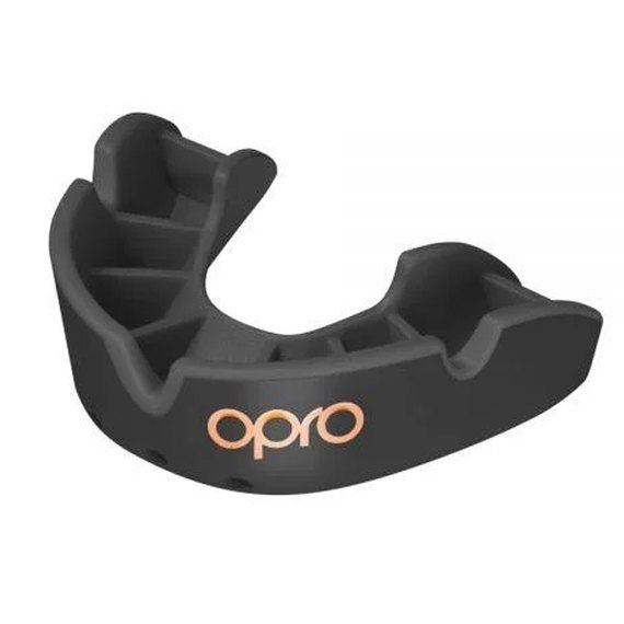 Капа для бокса OPRO Junior Bronze Black (art.002185001), Цвет: Чёрный, изображение 2