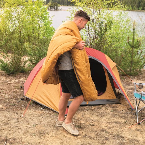 Спальный мешок Easy Camp Nebula L/+1°C Yellow (Left) 928330, изображение 4