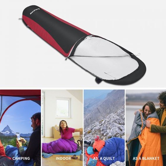 Спальный мешок KingCamp Breeze 70 L Black KS2020, Цвет : Чёрный, изображение 5