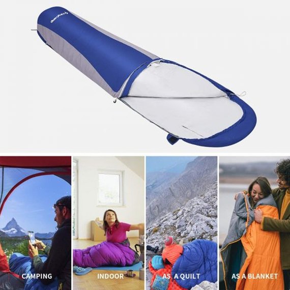 Спальный мешок KingCamp Breeze 70 L Blue KS2020, Цвет : Синий, изображение 3