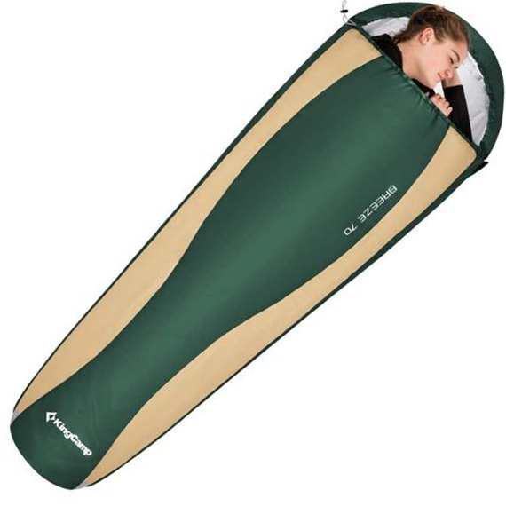 Спальный мешок KingCamp Breeze 70 L Dark green KS2020, Цвет : Зелёный