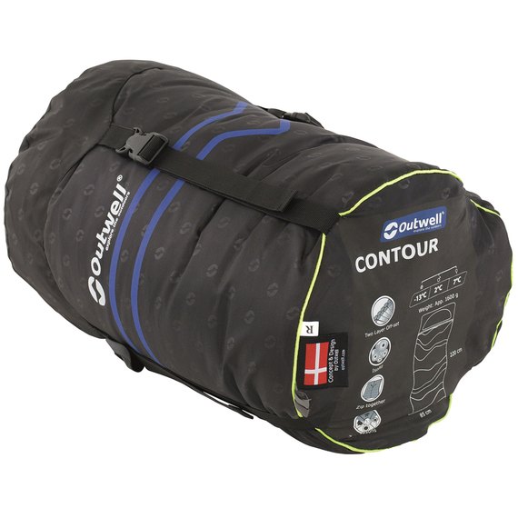 Спальний мішок Outwell Contour Reversible / + 2 ° C Dark Purple Left (230364) 928747, зображення 5