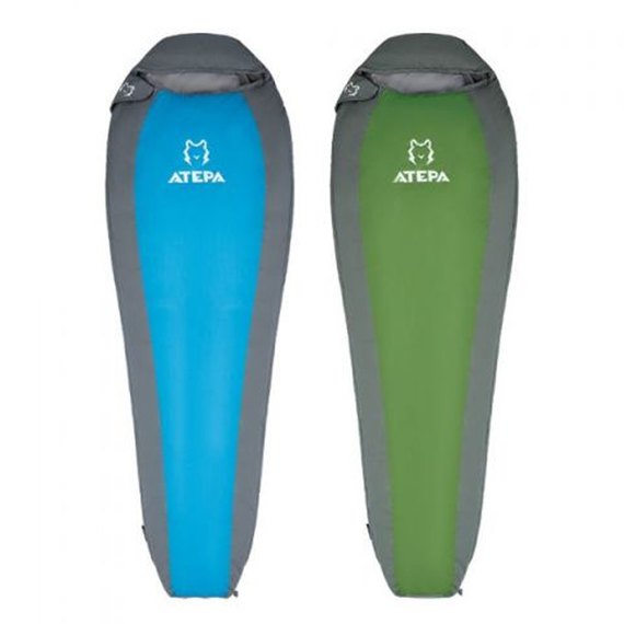 Спальный мешок Atepa Compact 1000 L Sky blue AS2002, Сторона застежки: Левая, Цвет : Sky Blue, изображение 2