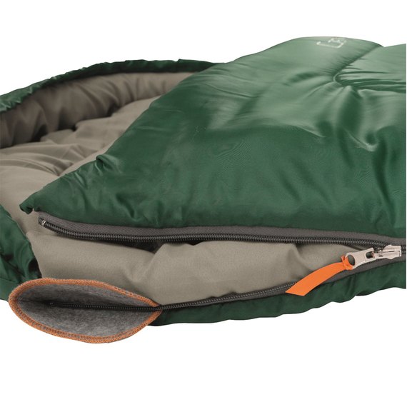 Спальный мешок Easy Camp Cosmos/+8°C Green (Right) 928326, Сторона застежки: Правая, Цвет : Green/Grey, изображение 4