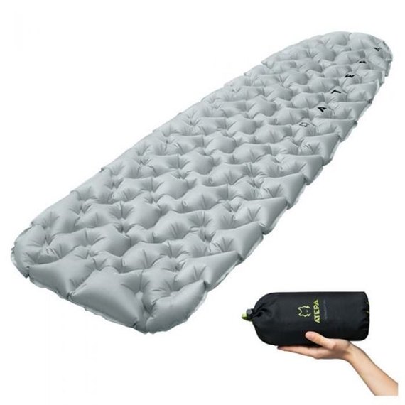 Надувной каримат Atepa Ultralight 450 Light grey AM1903, изображение 2