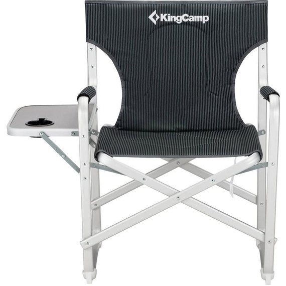 Раскладное кресло KingCamp Deluxe Director chair black stripe KC3821, изображение 2