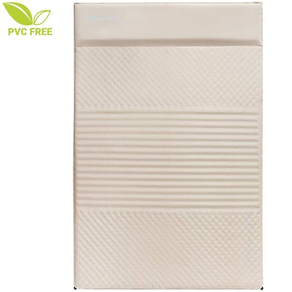 Самонадувающийся коврик KingCamp COMFORT DOUBLE beige KM3084, изображение 5