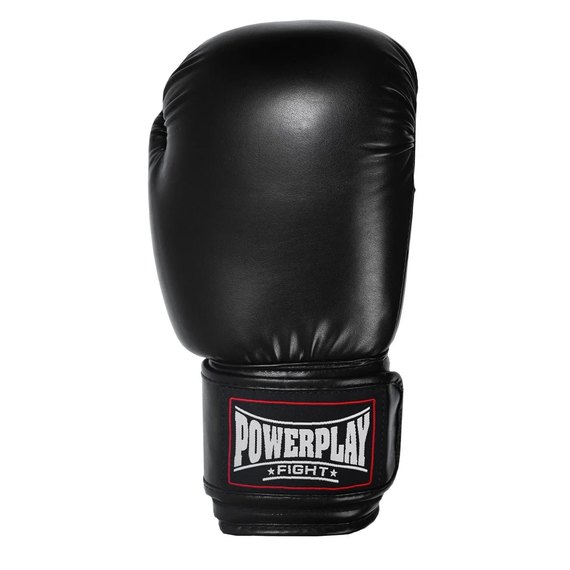 Боксерські рукавички PowerPlay 3004 Чорні 14 ун (PP_3004_14oz_Black), Вага: 14 унцій, зображення 4