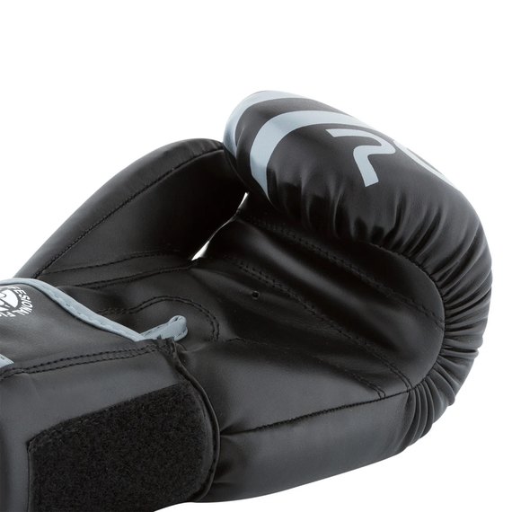 Боксерські рукавички PowerPlay 3010 Чорно-сірі 12 ун (PP_3010_12oz_Black / Grey), Вага: 12 унцій, зображення 3