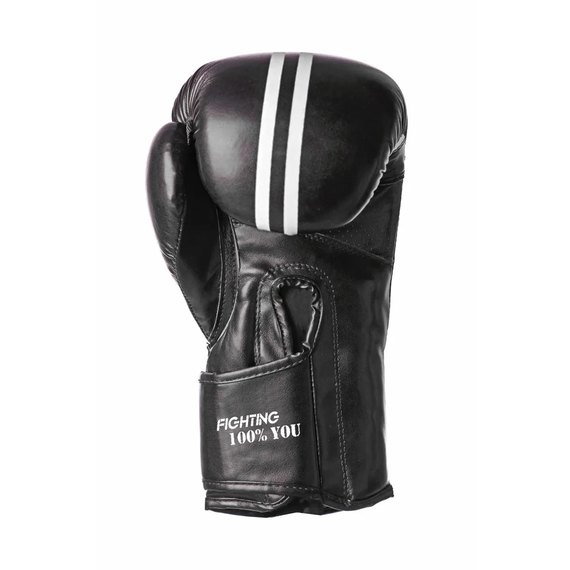 Боксерські рукавички PowerPlay 3016 Чорно-білі 16 ун (PP_3016_16oz_Black / White), Вага: 16 унцій, зображення 5