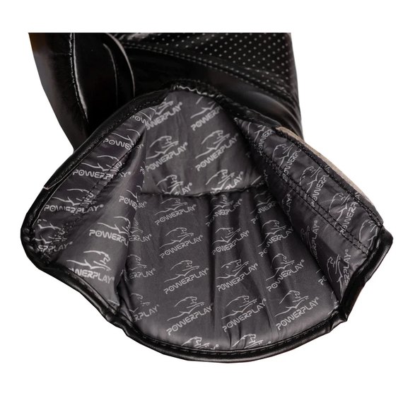 Боксерські рукавички PowerPlay 3016 Чорно-зелені 8 ун (PP_3016_8oz_Black / Green), Вага: 8 унцій, зображення 2