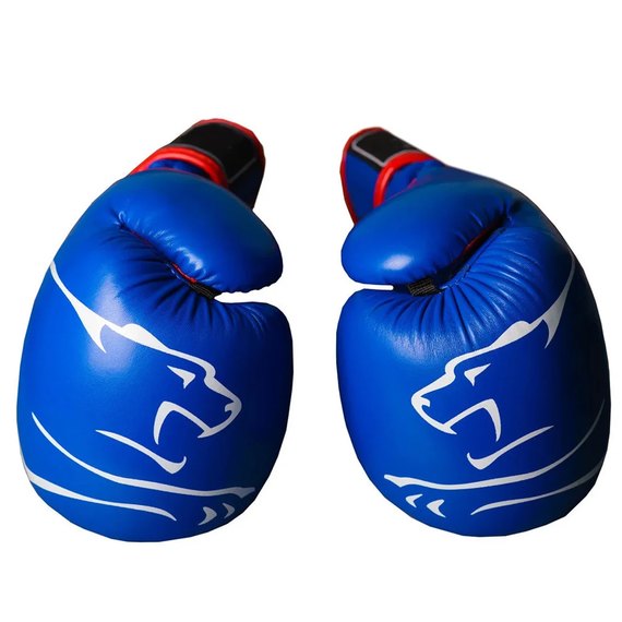Боксерские перчатки PowerPlay 3018 Синие 10 ун (PP_3018_10oz_Blue), Вес: 10 унций, изображение 5