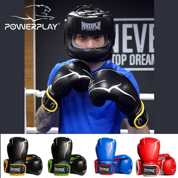 Боксерские перчатки PowerPlay 3018 Синие 14 ун (PP_3018_14oz_Blue), Вес: 14 унций, изображение 7