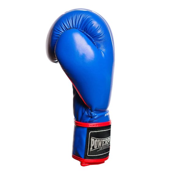 Боксерские перчатки PowerPlay 3018 Синие 8 ун (PP_3018_8oz_Blue), Вес: 8 унций, изображение 3