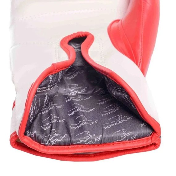 Боксерські рукавички PowerPlay 3021-1 Poland червоно-білі 10 ун (PP_3021_2P_10oz_Red_White), Вага: 10 унцій, зображення 5