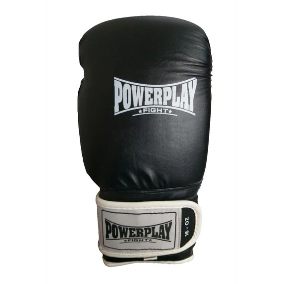 Боксерские перчатки PowerPlay 3019 Черные 8 ун (PP_3019_8oz_Black), Вес: 8 унций, изображение 7