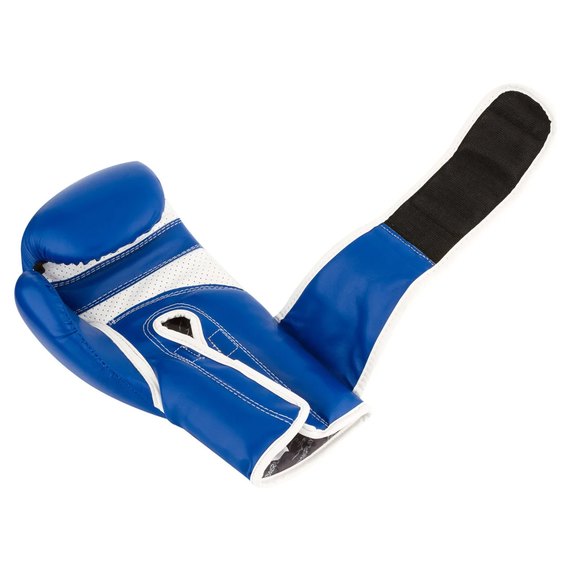 Боксерські рукавички PowerPlay 3019 Сині 16 ун (PP_3019_16oz_Blue), Вага: 16 унцій, зображення 6