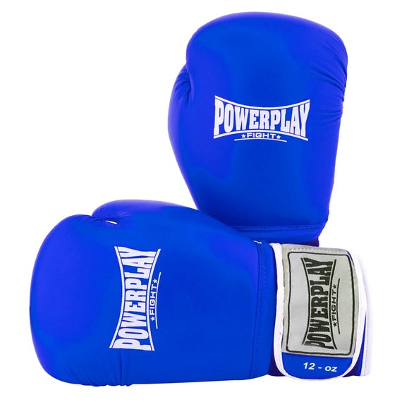 Боксерські рукавички PowerPlay 3019 Сині 14 ун (PP_3019_14oz_Blue), Вага: 14 унцій, зображення 2