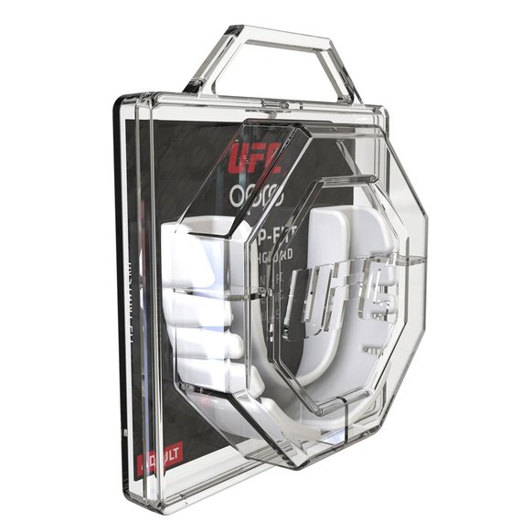 Капа для боксу OPRO Junior Snap-Fit UFC Hologram White (art.002263002), Колір: Білий, зображення 2