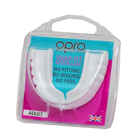 Капа для боксу OPRO Snap-Fit White (art.002139010), Колір: Білий, зображення 2