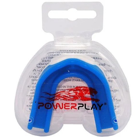 Капа для боксу PowerPlay 3303 SR Синьо-біла (PP_3303_SR_Blue/White), Колір: Синій/Білий, зображення 4