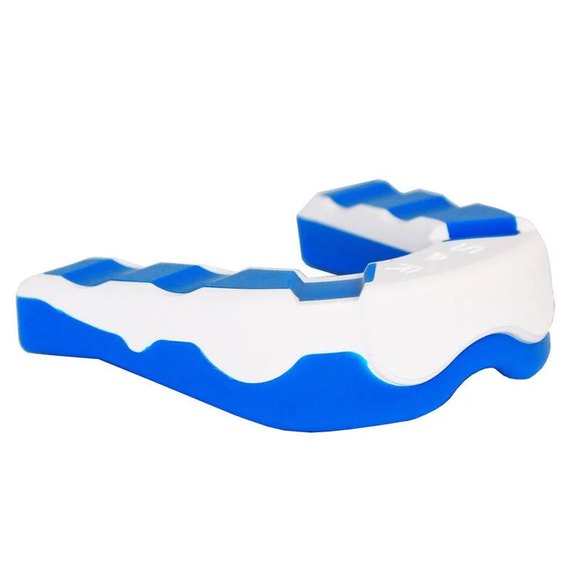 Капа для боксу PowerPlay 3303 SR Синьо-біла (PP_3303_SR_Blue/White), Колір: Синій/Білий, зображення 2