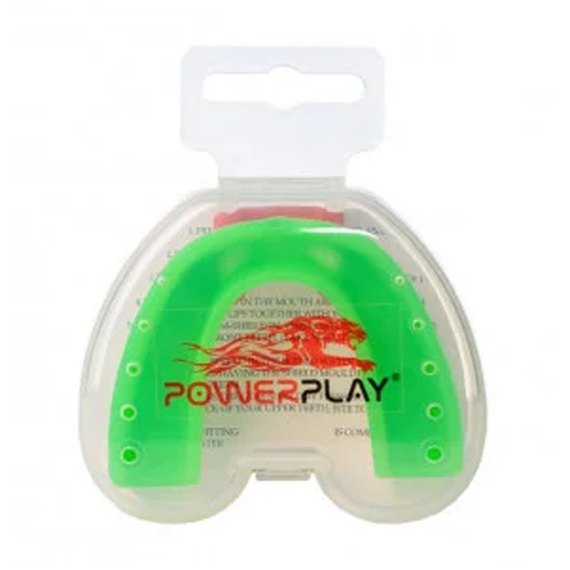 Капа для боксу PowerPlay 3316 SR (вік 11+) Зелено-біла (PP_3316_SR_Green/White), Колір: Зелений/Білий, зображення 4