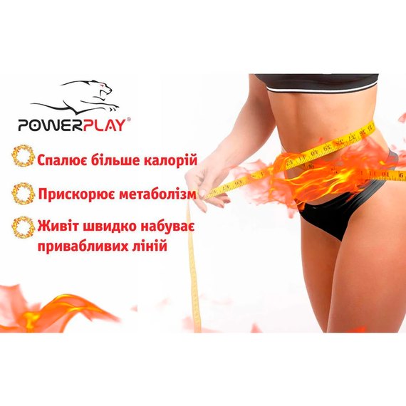 Пояс для похудения PowerPlay 4301 (125*30) черный+карман для смартфона (PP_4301_Black_125_Pocket), Размер: XL, изображение 4
