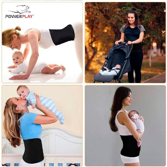 Пояс для похудения PowerPlay 4301 (150*30) черный (PP_4301_Black_150), Размер: XXL, изображение 9