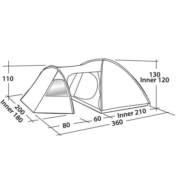 Палатка Easy Camp Eclipse 300 Rustic Green (120386) 928898, изображение 2