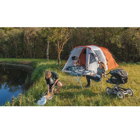 Гриль вугільний Easy Camp Adventure Grill Silver (680193) 928804, Колір: Сірий, зображення 2