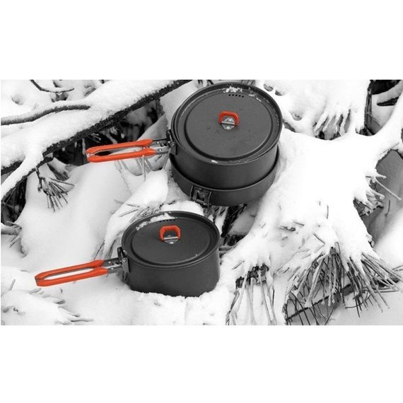 Набор посуды для 2-3 персон Fire-Maple Feast 2 оранжевые ручки (Feast-2orange), изображение 4