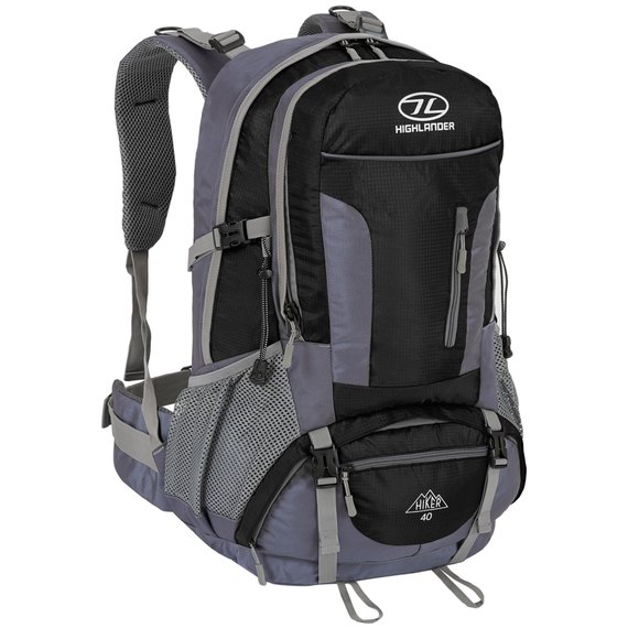 Рюкзак Highlander Hiker 40 Black 924250, Цвет: Чёрный/Серый