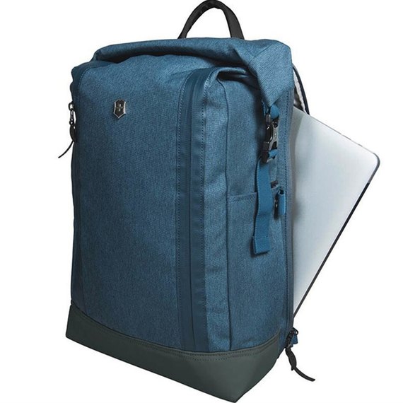 Рюкзак Victorinox Almont Rolltop Laptop Classic Blue 20л (Vt602147), Колір: Синій, зображення 2
