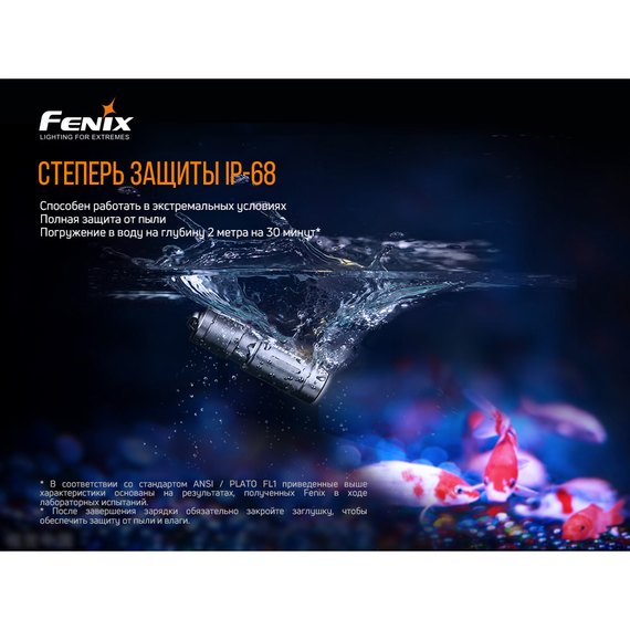 Ліхтар ручний Fenix E02R синій (E02Rbl), зображення 8