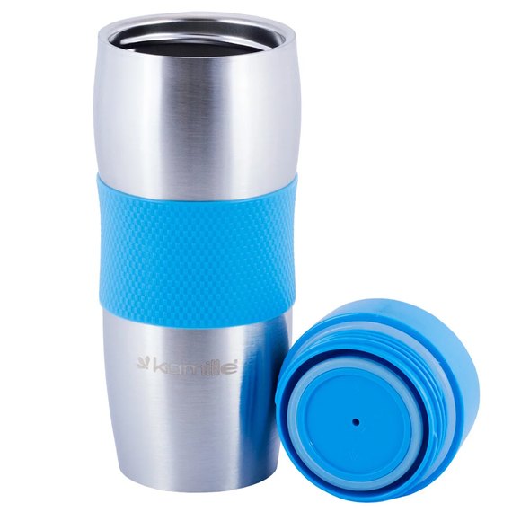 Термос Kamille 380мл голубой KM-2053R, Цвет: Blue, изображение 4