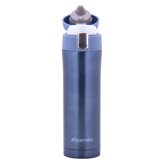 Термос Kamille 450 мл голубой KM-2088, Цвет: Blue, изображение 4
