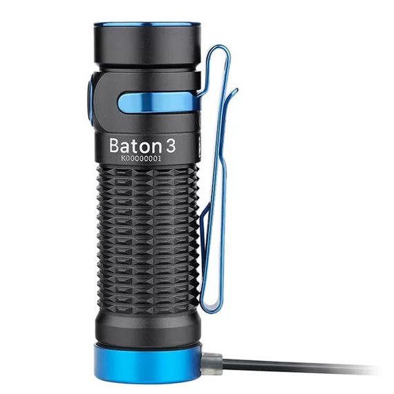 Фонарь Olight Baton 3 черный (Baton 3), Цвет: Чёрный, изображение 5