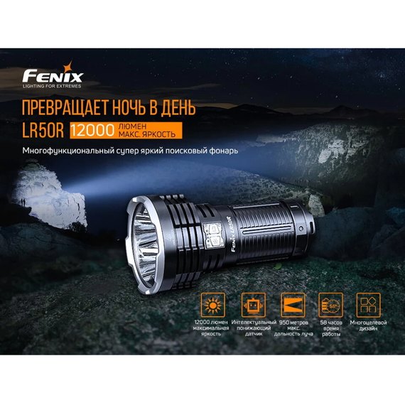 Фонарь ручной Fenix LR50R, изображение 9