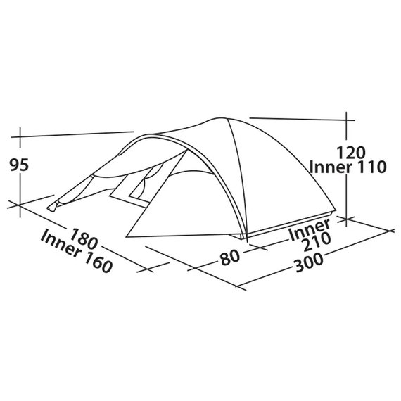 Палатка Easy Camp Quasar 300 Rustic Green (120395) 929023, изображение 2