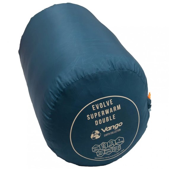 Спальний мішок Vango Evolve Superwarm Double / + 2 ° C Moroccan Blue Twin 929159, зображення 6