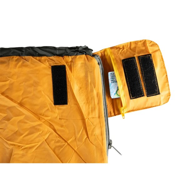 Спальный мешок Tramp Airy Light одеяло левый желто/серый 190/80 TRS-056L, Сторона застежки: Левая, Цвет : Grey/Yellow, изображение 3