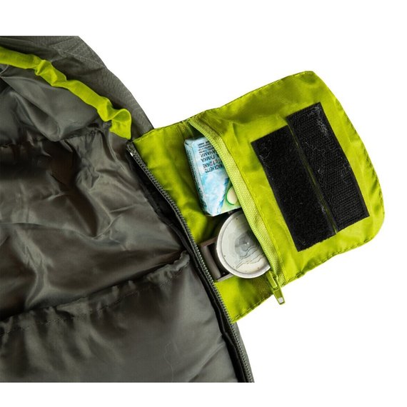 Спальный мешок Tramp Voyager Regular кокон правый оливковый/серый 220/80-55 TRS-052R-R, Сторона застежки: Правая, Цвет : Green/Grey, изображение 3
