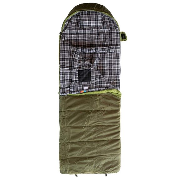 Спальный мешок Tramp Kingwood Long одеяло правый темно-оливковый/серый 230/100 TRS-053L-R, изображение 2