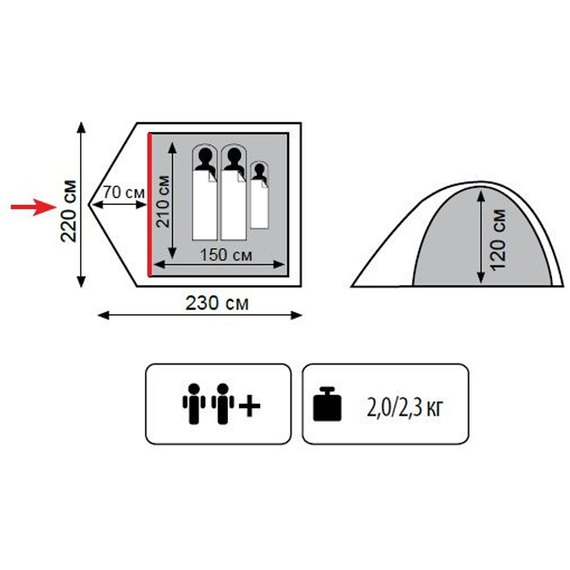 Палатка Totem Tepee 2 TTT-020, изображение 2