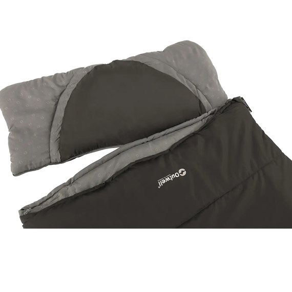 Спальный мешок Outwell Contour Reversible/+2°C Midnight Black Left (230365) 928748, Сторона застежки: Левая, Цвет : Midnight Black, изображение 3