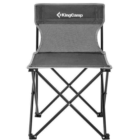 Стул KingCamp Compact Chair in Steel M Black/Grey Check KC3832, изображение 2
