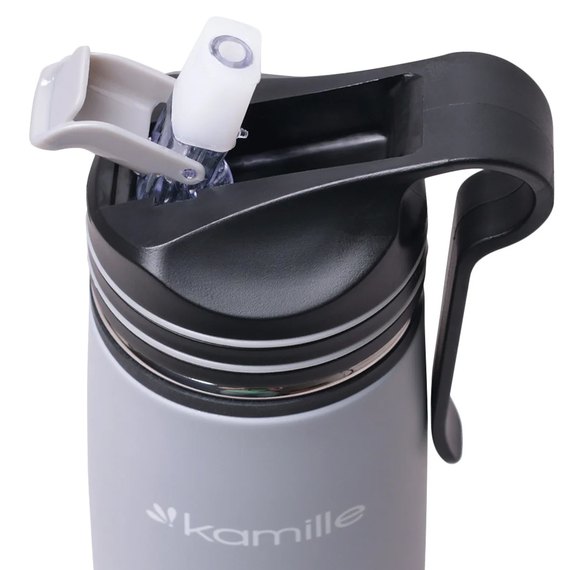 Термос-бутылка Kamille 500мл серый KM-2058, Цвет: Grey, изображение 6